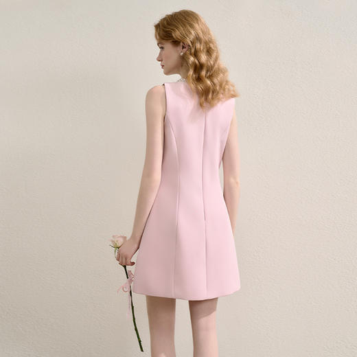 【轻奢钉珠】梦幻小香风背心裙女夏季千金风收腰连衣裙V1150662 商品图3