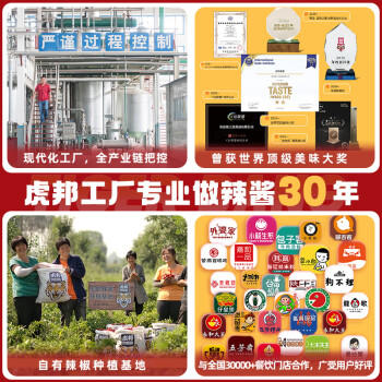 虎邦魔鬼辣椒酱 0添加魔鬼特辣酱200g香辣爆辣下饭鲜椒酱拌饭拌面酱 /粮油调味 /调味品 /中式酱料 商品图4