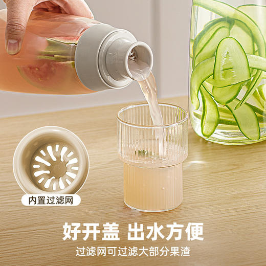 【夏日冷泡果茶冷水壶】清酒果酒分酒瓶 家用聚会加厚玻璃强密封 商品图2