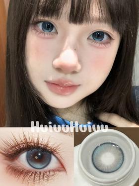 『中直径半年抛』 YEELENS-困困小狗 蓝-14.2mm【半年抛0-800度 无525/575】