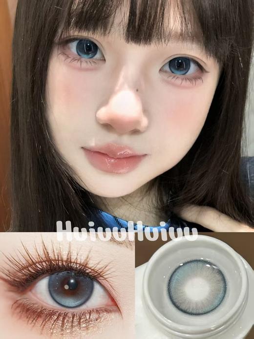 『中直径半年抛』 YEELENS-困困小狗 蓝-14.2mm【半年抛0-800度 无525/575】 商品图0