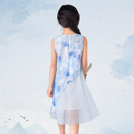 笛莎Deesha观山见女童连衣裙2025夏季女童连衣裙 商品图5