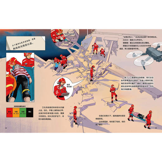 《全面出击！中国国际救援队》（全2册）：《出动！地震救援队》《抢险！洪水救援队》 商品图7