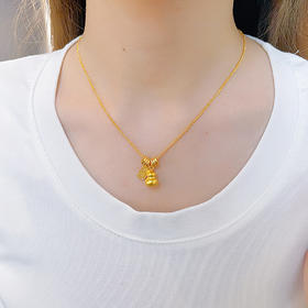 【限时克减150元】足金999.9 #非凡福佑 #葫芦 #招财纳福 古法招财纳福新年贺岁葫芦调节套链(AEWZGFTL00025)（预售产品下单后不退款不退货不换货不补差价