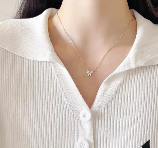 D050629时尚百搭蝴蝶简约项链长度可调节锁骨链 商品图3