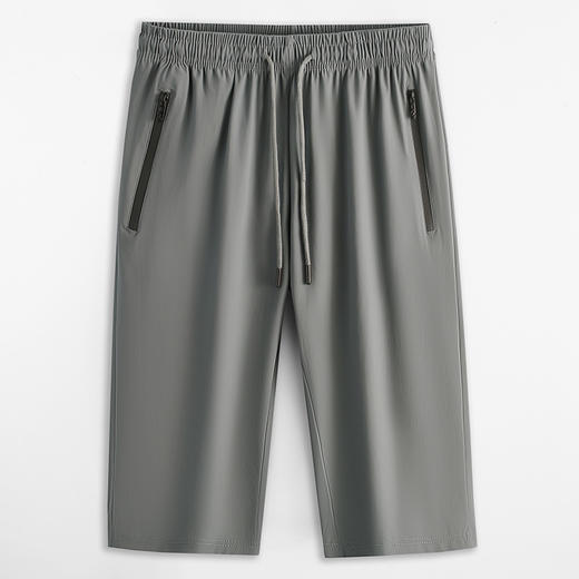 【速干】【DWN】大依优型大码休闲七分短裤冰丝中裤大号裤子弹力透气加肥加大夏季松紧腰宽松运动 商品图2