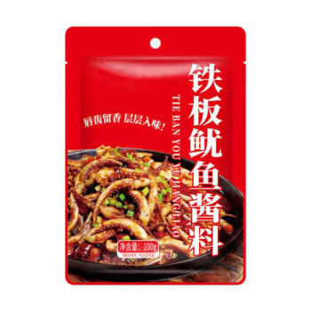 万般宜 铁板鱿鱼酱料100g*6袋商用万能调味酱料烧烤调料铁板烧酱汁家用 /粮油调味 /调味品 /中式酱料 商品图6