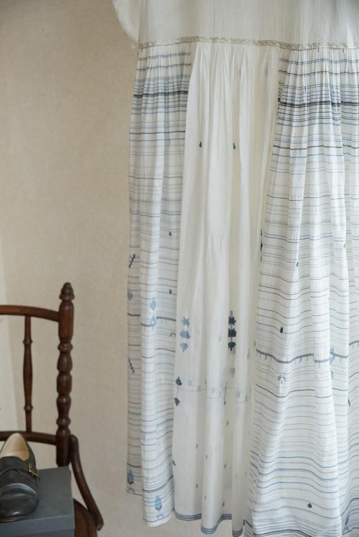 MAKU textiles｜丝棉v领高腰线连衣裙 商品图14