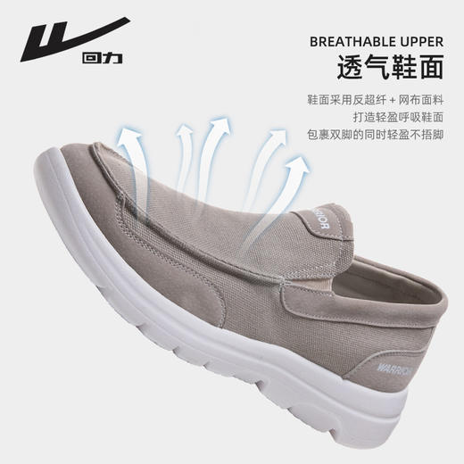 回力一脚蹬男鞋老北京布鞋男款2025春季开车鞋休闲鞋透气鞋帆布鞋 商品图1