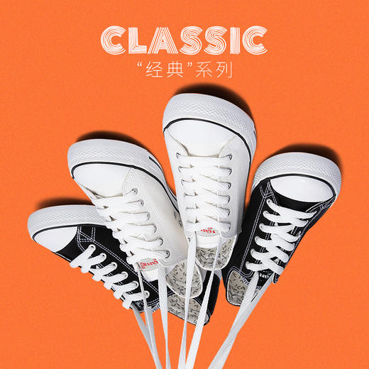 回力经典男女鞋2024年新款情侣透气百搭男士帆布鞋低帮休闲小白鞋 商品图4