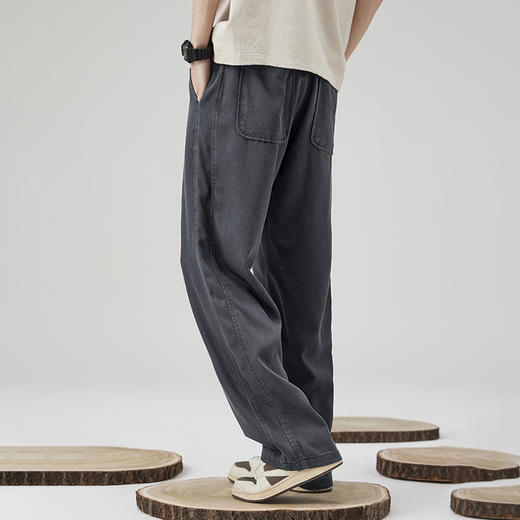 夏季百搭【莱赛尔天丝休闲裤】舒适百搭 直筒宽松  挺括有型 舒适透气 商品图4