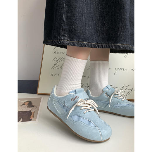 【YW】无忧购韩版复古芭蕾风魔术贴透气网面德训鞋MIS-5110（截单后7天发货) 商品图5