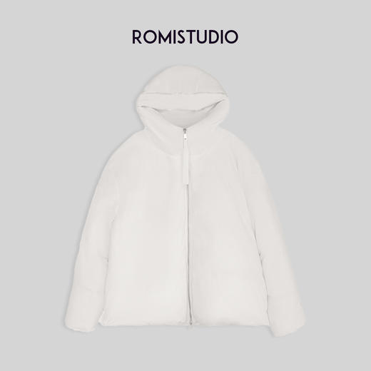 ROMI STUDIO白色百搭白鹅绒羽绒服R28W013 商品图1
