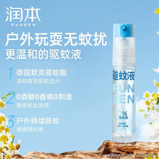 润本20%羟哌酯驱蚊液30ml*2（无香型倒喷瓶）/份 商品图0