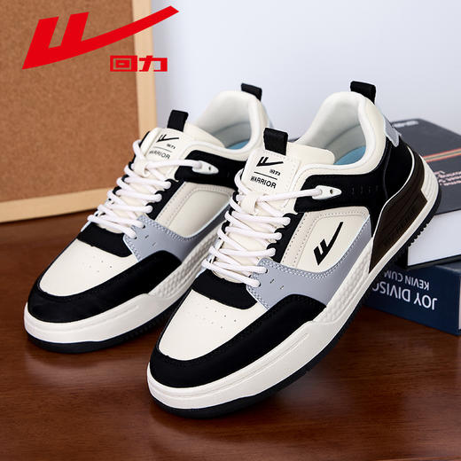 回力2025春季新款百搭潮流学生男款透气休闲软底减震耐磨运动板鞋 商品图2