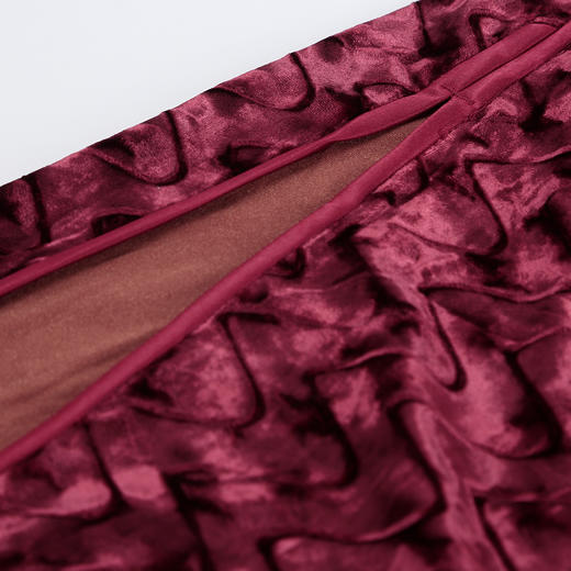 QF881斯尔丽25新款宴会旗开得胜弹力金丝绒透气凹凸纹理遮肉显瘦旗袍 商品图7