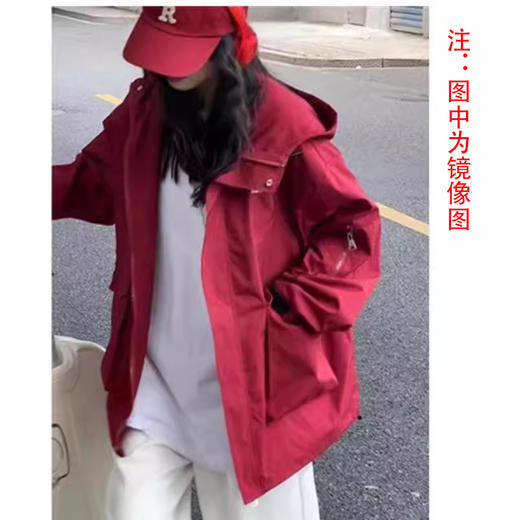 裁缝学苑AS479复古户外冲锋衣纸样女装连帽外套工装运动夹克上衣样板 商品图3