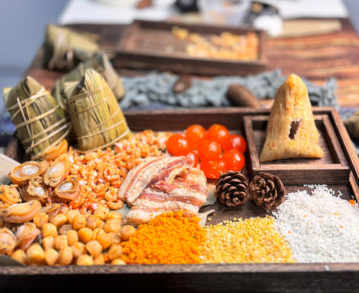 【健康丹品】海胆鲍鱼粽/海胆双黄粽【呼啦优选】下单6条装配精美礼盒+赠百合莲子燕窝羹一份~海家福 商品图3