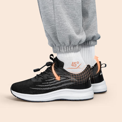 回力2024年秋季新款运动薄款老年鞋时尚休闲轻软减震轻便健步鞋 商品图2