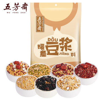 五芳斋 五谷豆浆料包免浸泡 小包袋装 暖意早餐豆浆料量贩装超1斤 /粮油调味 /杂粮 /复合粥米 商品图1