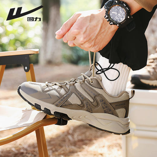 回力男鞋登山鞋秋冬季新款加绒保暖情侣户外徒步鞋子男防水运动鞋 商品图2