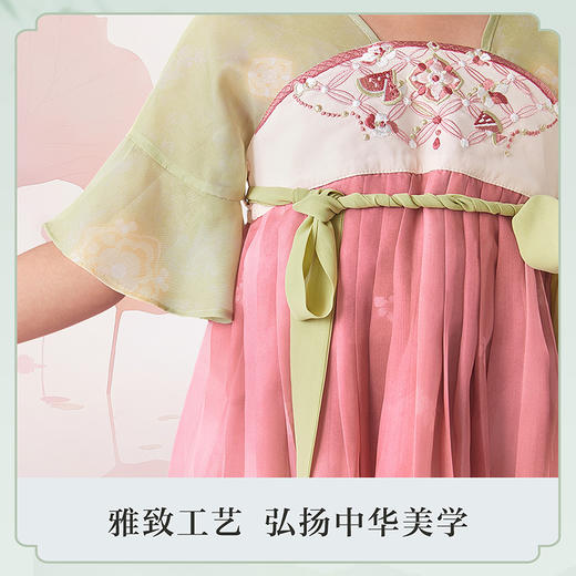 笛莎Deesha观山见女童连衣裙2025夏季女童连衣裙 商品图3