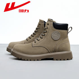 回力男士马丁靴2025年春季新款复古百搭户外鞋休闲高帮鞋切尔西靴