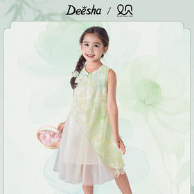 笛莎Deesha观山见女童连衣裙2025夏季女童连衣裙