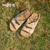 Safiya/索菲娅2025夏季休闲外穿增高厚底魔术贴一字带勃肯凉拖 SFD2110157/SFD2110M57 商品缩略图6