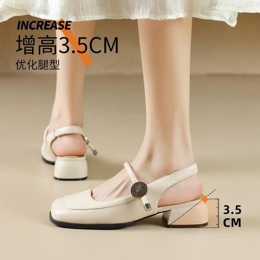 ZHR则则单鞋韩系不规则拼接方头淑女百搭时尚凉鞋气质通勤ins女鞋 商品图9