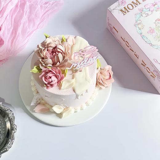 烤爱·温柔以待·洋牡丹豆沙韩裱·情人节粉色女神蛋糕·专为三高研发健康夹心·夹心可选【仅限深圳配送】 商品图2