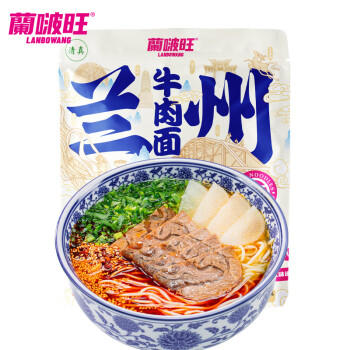 陇萃堂兰州牛肉面220g正宗牛肉拉面清真食品方便速食袋装甘肃兰州特产 /粮油调味 /方便食品 /有料煮面 商品图1