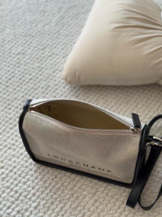 LONGCHAMP 珑骧 拉链开合品牌标识 织物 单肩包 小号 女款 象牙白（CB） 商品图5