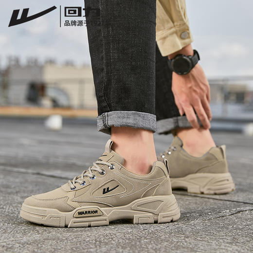回力男鞋工装鞋秋冬季新款户外登山运动鞋低帮马丁靴工作鞋子男款 商品图3