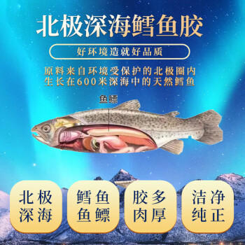 贵世荟花胶北极鳕鱼胶滋补礼盒食品海鲜干货新年货送礼品孕妇女长辈父母 /粮油调味 /南北干货 /鱼虾贝藻类干货 商品图3