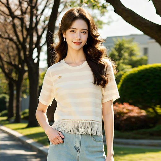 奢姿大码女装2025夏季新款气质优雅圆领上衣胖妹妹时尚短袖衬衫9952253255 商品图1