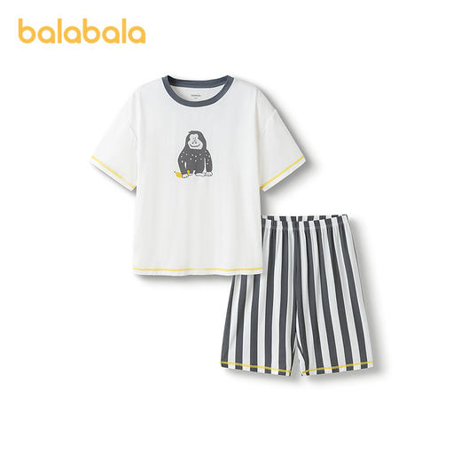 巴拉巴拉儿童睡衣套装男童家居服小童大童空调服凉感舒适亲肤卡通 商品图4