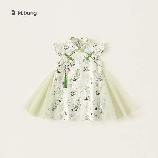 【新中式旗袍裙】宥宝品牌女童旗袍裙 夏季洋气无袖汉服连衣裙 商品图9