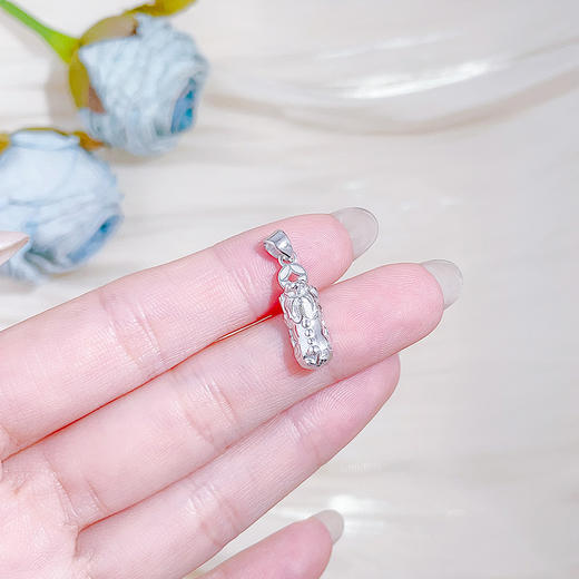 【限时8.8折】【线上铂金馆】PT950 #招财进宝 【国际铂金协会】铂金空心招财铜钱造型咬钱貔貅吊坠（不含链）(BDZ00184-2)(预售4-7天发货，一经下单不支持退款) 商品图3