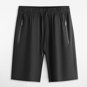 【速干】【DWN】大依优型大码休闲五分短裤冰丝中裤大号裤子弹力透气加肥加大夏季松紧腰宽松运动