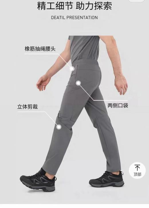 HH海丽汉森男款HP防晒四向高弹透气立体版型梭织长裤 商品图1