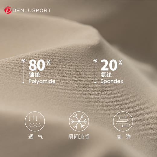 DENLUS夏季松紧高腰显瘦瑜伽短裙内衬放走光带口袋网球百褶裙休闲外穿DK95090 商品图2