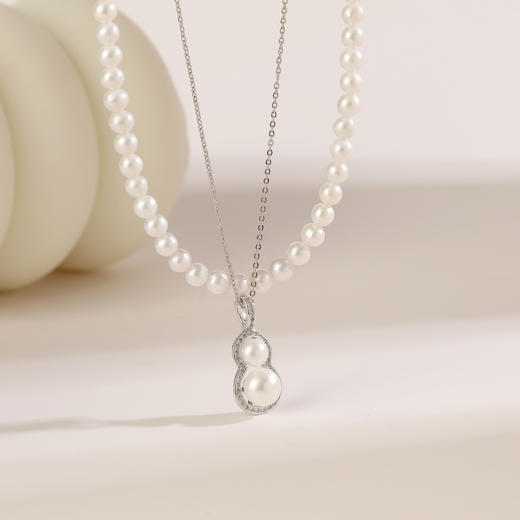 上新了故宫“福禄双全好运发生”珍珠套装 | 项链+耳钉+戒指，天然珍珠材质 商品图2