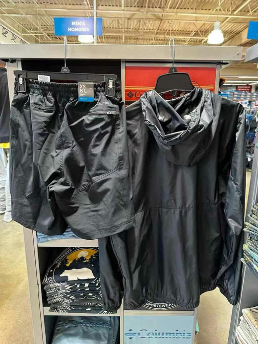 🔥💰699/套🇺🇸👨🏻哥伦比亚男士运动套装‼️连帽防晒皮肤衣➕速干超舒爽男士短裤，💢春秋防风挡雨 夏日可以遮阳！实用性非常强 40UPF☀️ 商品图4