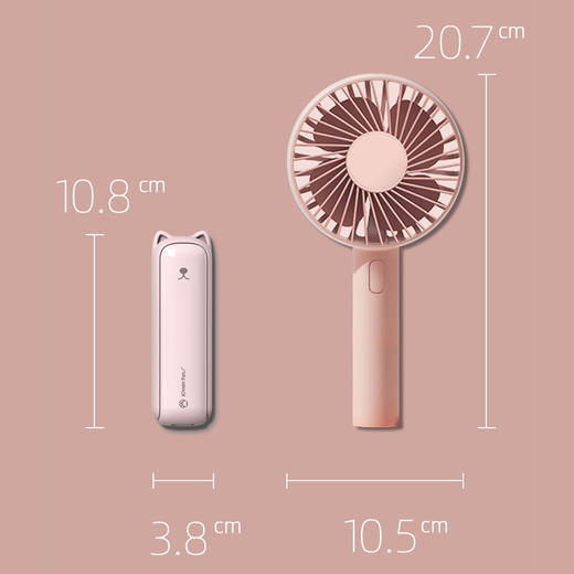 【折叠小风扇！不再怕出汗融妆】手持小风扇便携式桌面随身迷你小型可折叠多功能小风扇办公室礼品。ry 商品图2