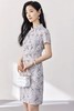 OUNIXUE/欧昵雪 气质温柔立领改良式旗袍连衣裙 18444 商品缩略图2