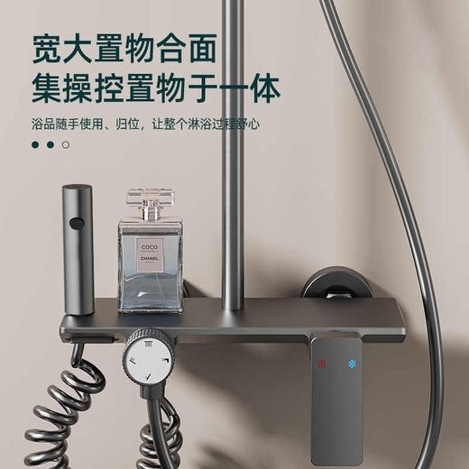 5924  四档花洒套装 水镀枪灰 商品图4