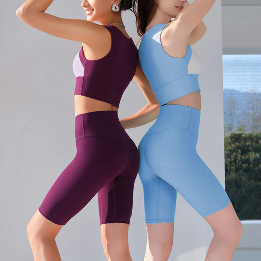 跃牌【安琪拉系列】新款宽肩带运动内衣防震固定胸垫透气百搭无袖瑜伽背心WX-5077 商品图3