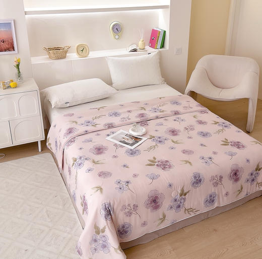 【买一送一】拍2床自动改价！出口单凉感冰淇淋夏被空调被 朴素简约卡通 可水洗机洗 商品图7