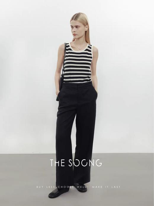 THESOONG|’麻界的进阶版’中腰100%甄选亚麻休闲裤HWKZ3999 商品图2